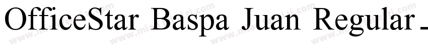 OfficeStar Baspa Juan Regular字体转换